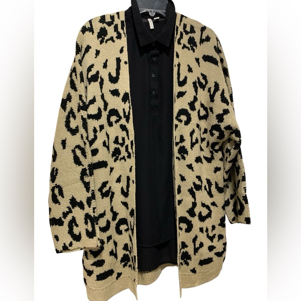 Leopard Cardigan Sz L